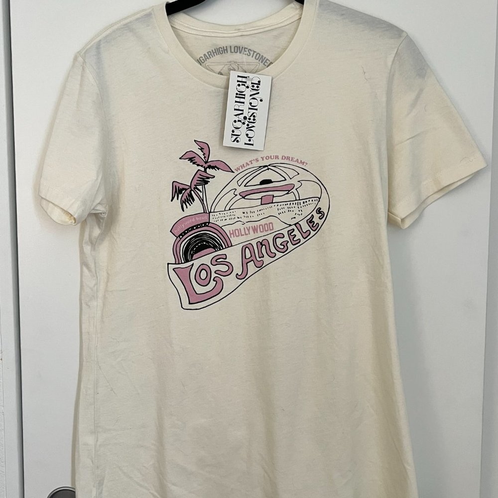 SugarHigh LoveStoned White Tshirt size XS